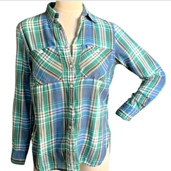 Denim & Supply Ralph Lauren RL Utility Shirt S Plaid #181A - Picture 2 of 9